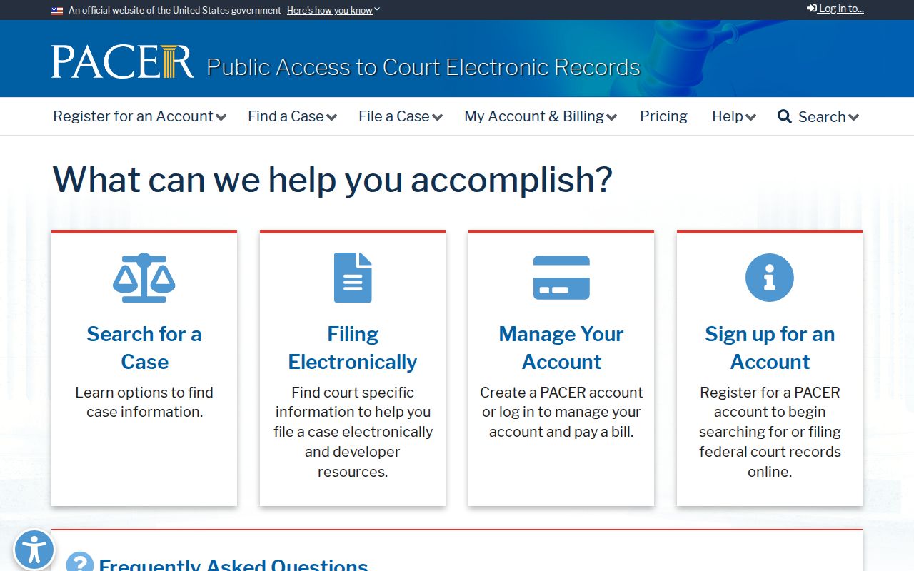 Cooleemee criminal records source for PACER federal court searches